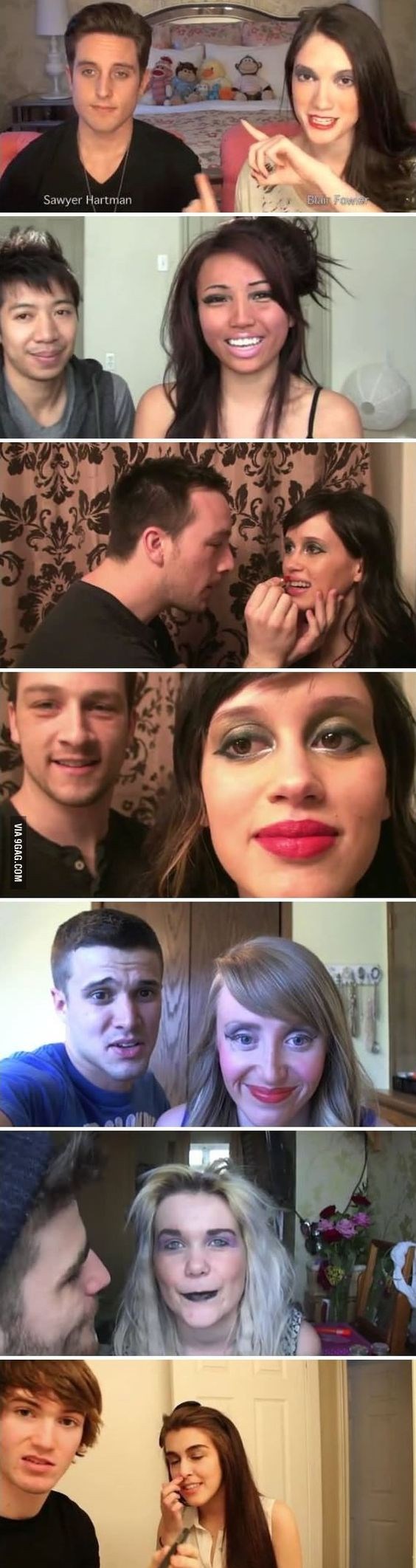 Ovi su muškarci našminkali svoje djevojke, a rezultat je iznenađujuć