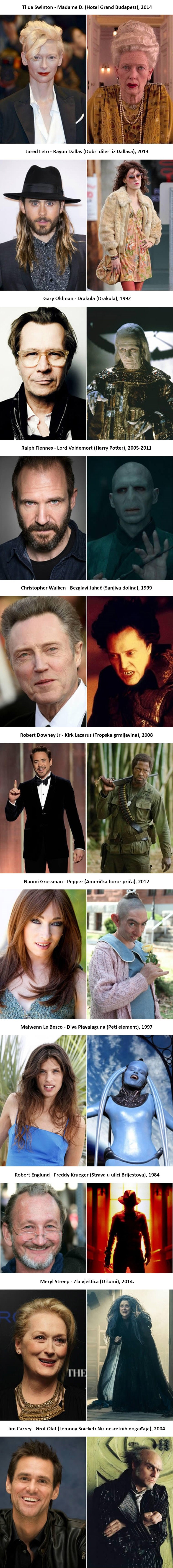 Pogledajte 11 glumaca koji su zbog svojih uloga doživjeli impresivne transformacije