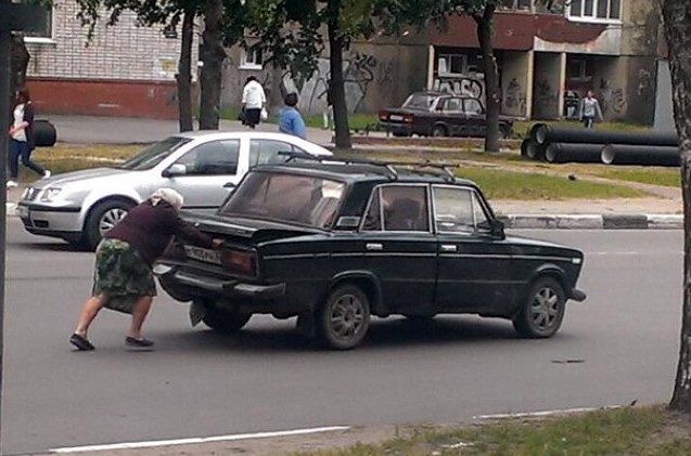 Um caruje, snaga klade valja