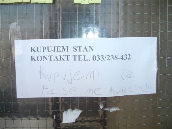 Ne budi đubre, ne bahati se ljudima oglasom!