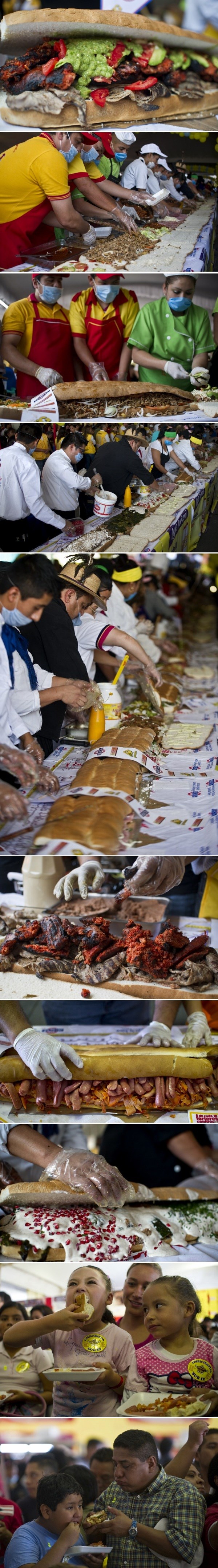 Meksikanci napravili ogromni sendvič od nespojivih sastojaka