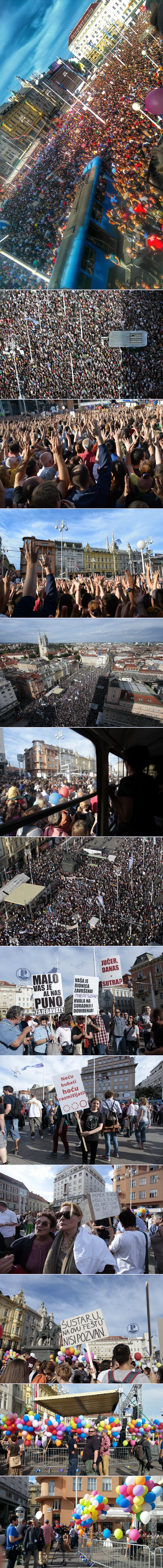 NAJVEĆI PROSVJED U POVIJESTI HRVATSKE: 40 000 građana protiv primitivizma!