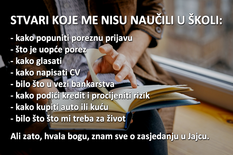 Stvari koje nas nisu učili u školi