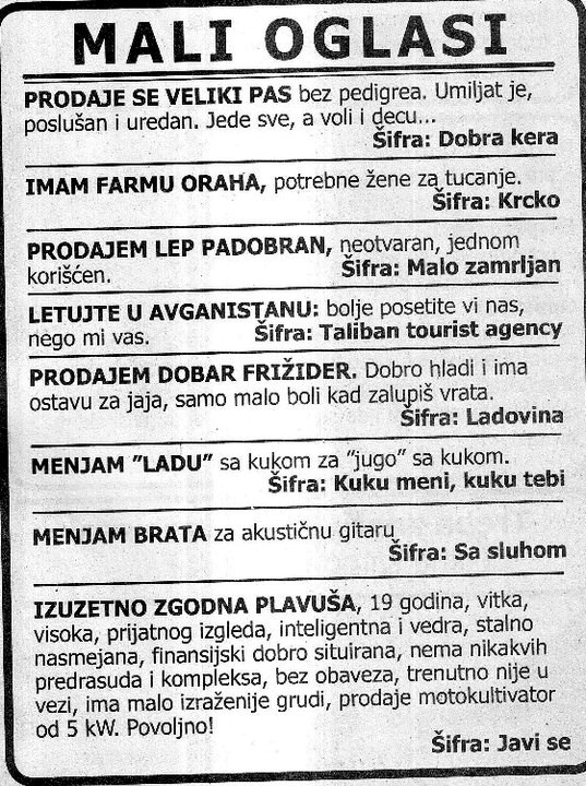 Prodaje se pas, jede sve, a voli i djecu