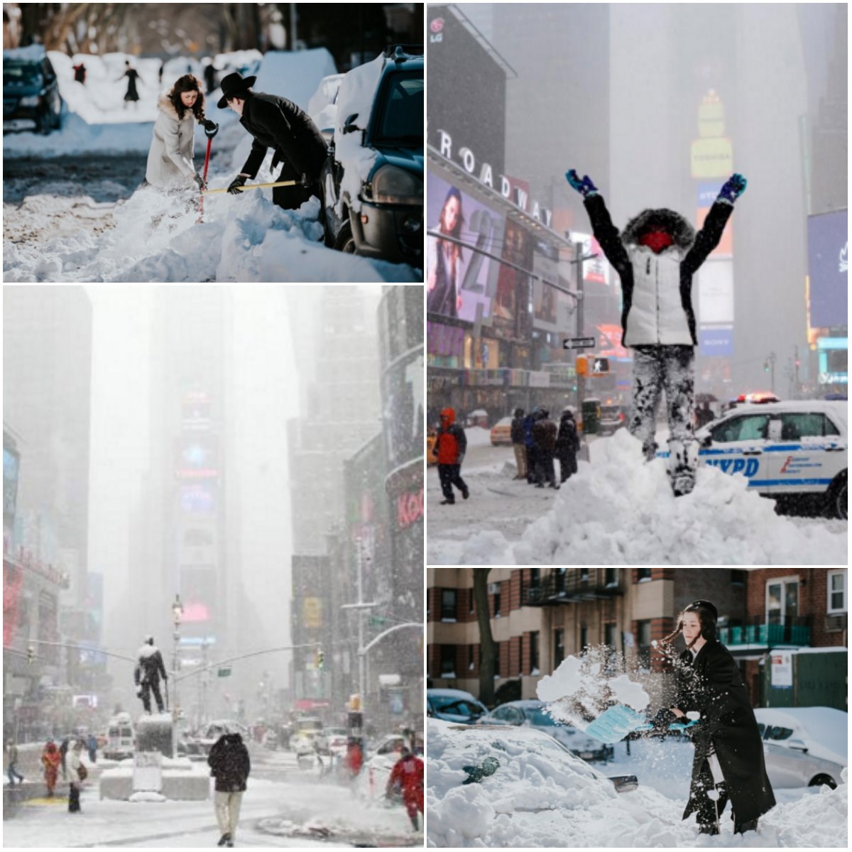 NEW YORK pod snijegom