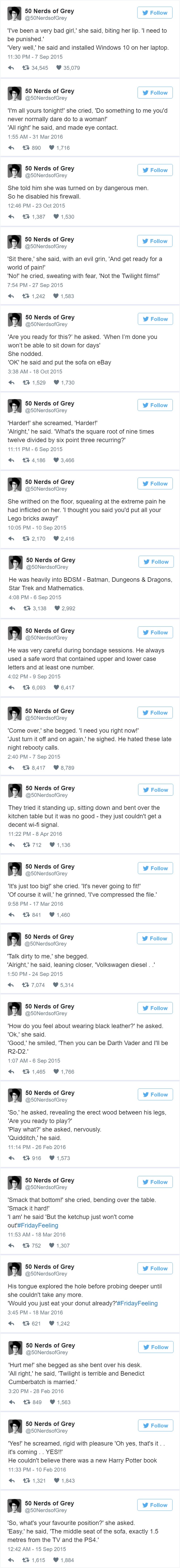 "50 NERDS OF GREY": Geek verzija postala popularnija od originala!