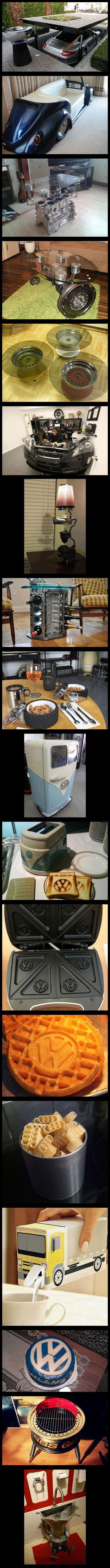 Auto frikovi - sav namještaj izrađen od dijelova automobila