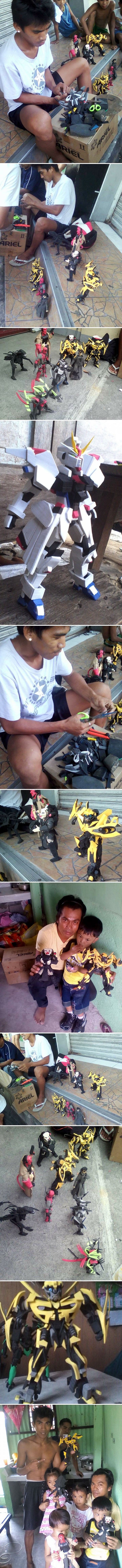 Tata izrađuje genijalne igračke od starih japanki, djeca ih obožavaju!