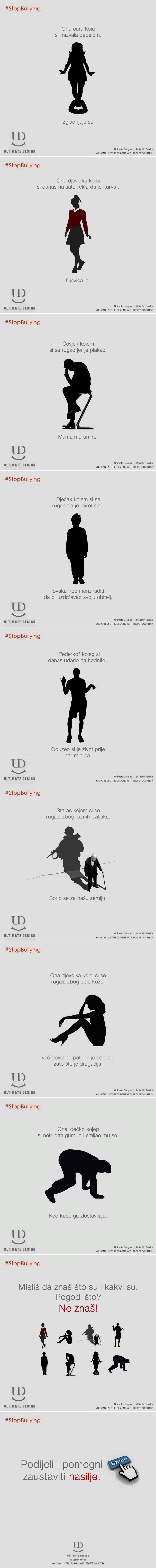 Uvijek idi protiv nasilja i zaštiti slabije! Reci NE zlostavljačima!