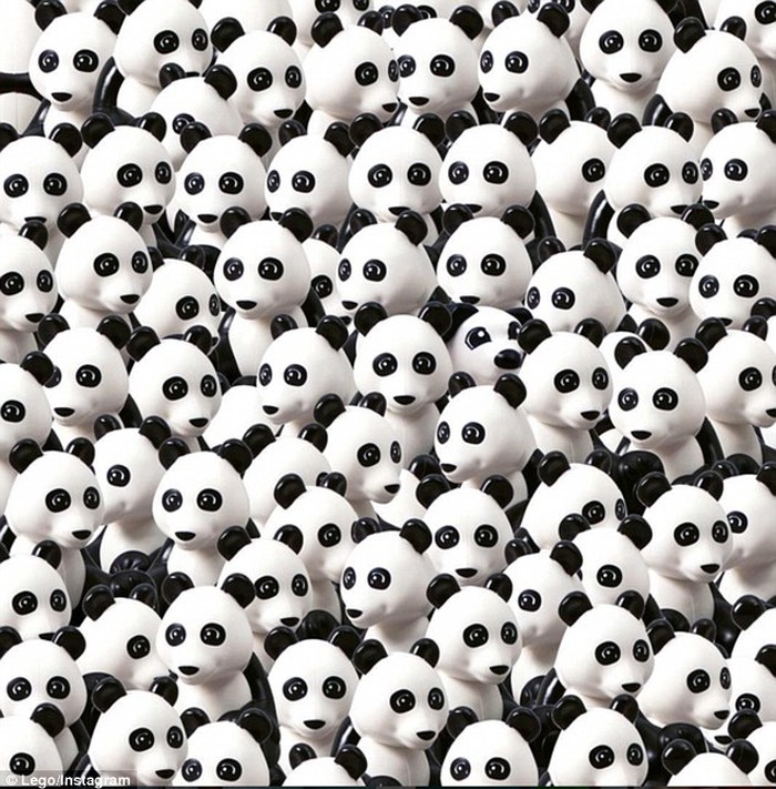 LEGO varijanta PRONAĐI PSA MEĐU PANDAMA