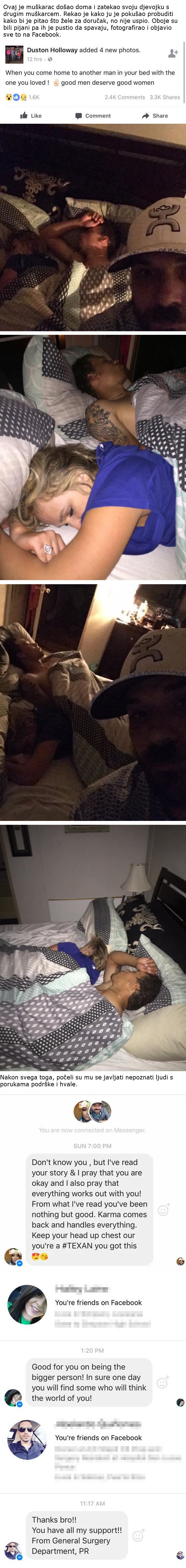 Ovaj je muškarac uhvatio djevojku s drugim, a njegova je reakcija iznenadila cijeli svijet