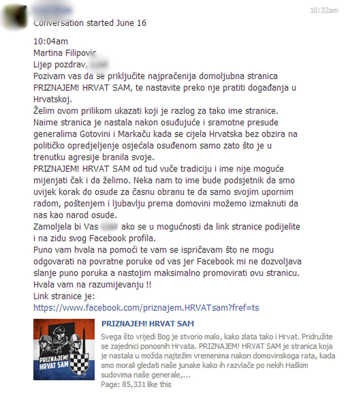 Priznajem! Hrvat sam: Spamom do "domoljublja"