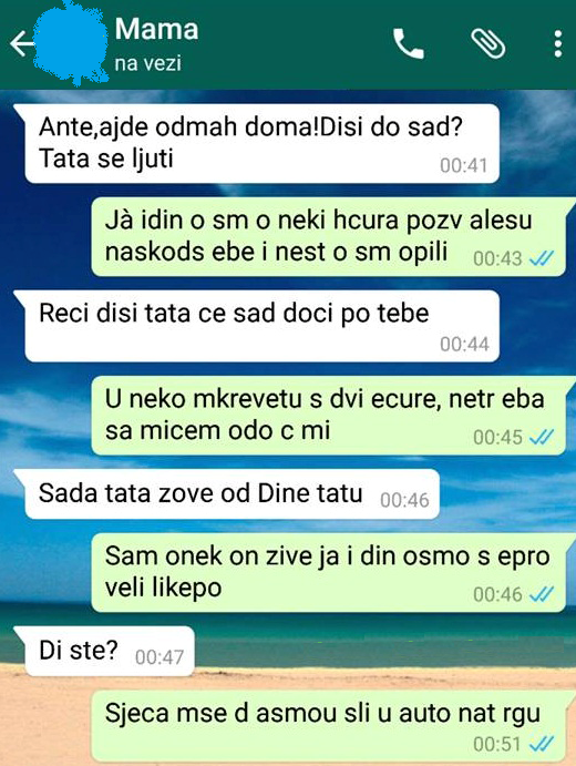 APSOLUTNI HIT: Problemi s alkoholom! "Ante, ajde odmah doma!"