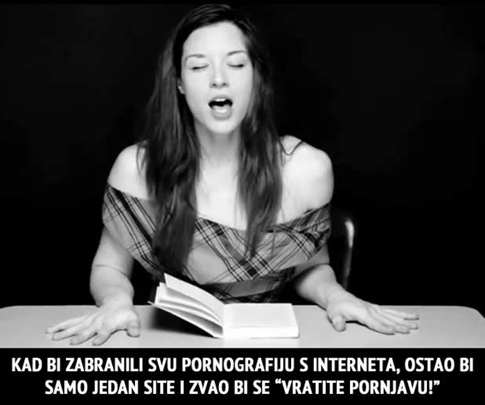 Kad bi zabranili pornografiju, što bi se dogodilo s internetom?