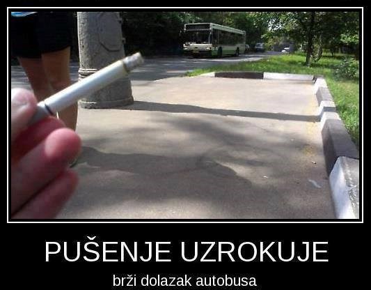 Pušenje ubrzava bus: Zapališ jednu i evo ga za sekundu