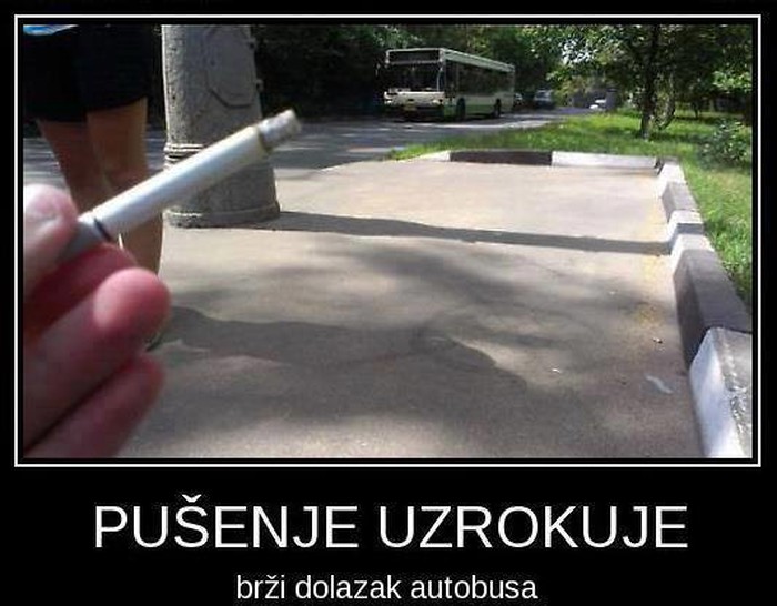 Pušenje ubrzava bus: Zapališ jednu i evo ga za sekundu