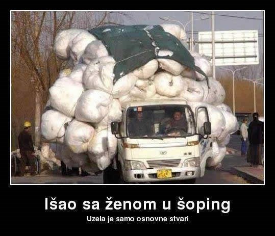 Sa ženom u šopingu