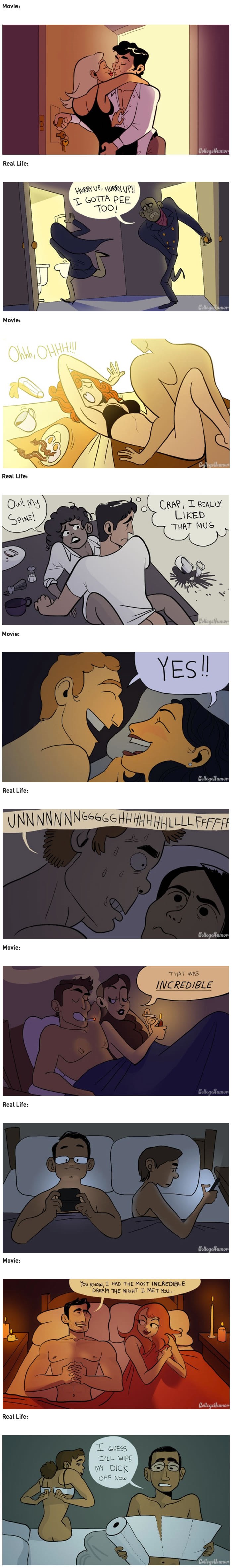 Kako seks izgleda u filmovima, a kako u stvarnom životu