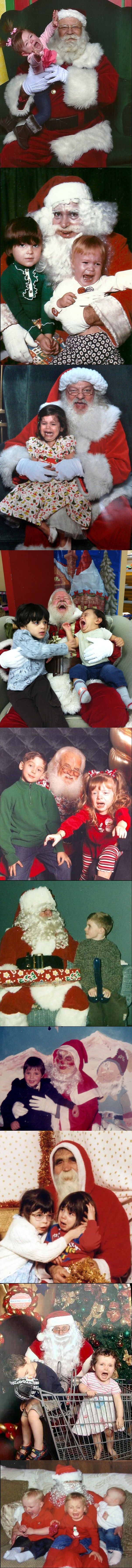 Blagdanske fotografije djece s Djed Božićnjakom koje su ispale potpuno neočekivano