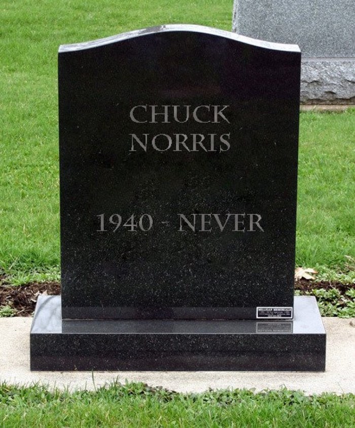 Nadgrobni spomenik Chucka Norrisa