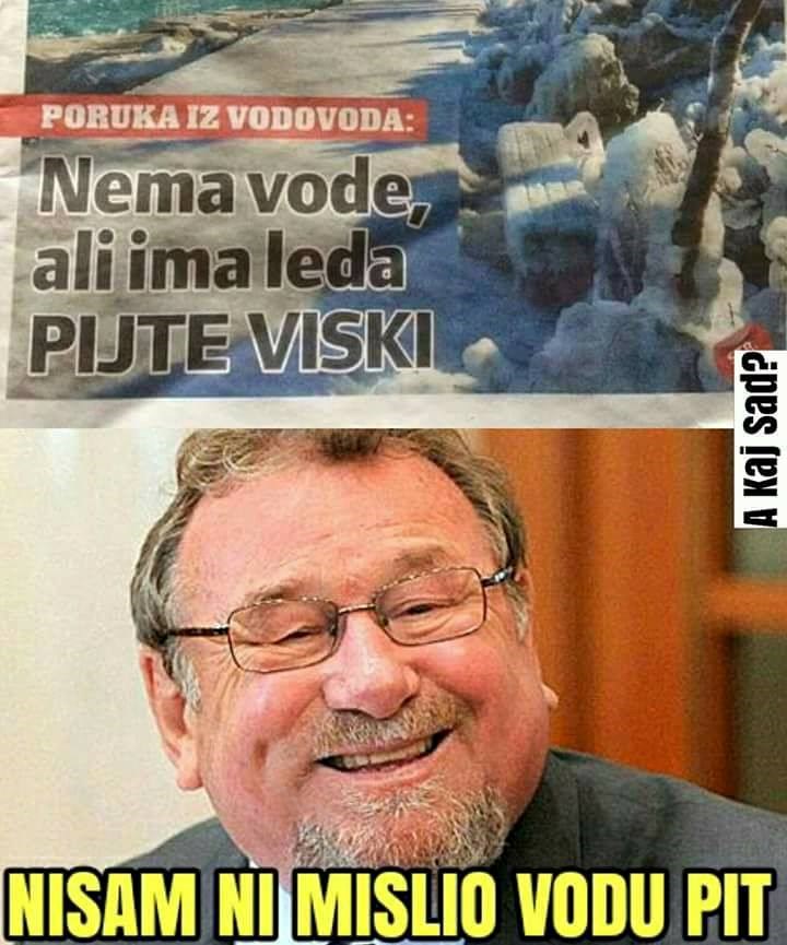 Poruka iz vodovoda: Nema vode, pijte viski?!
