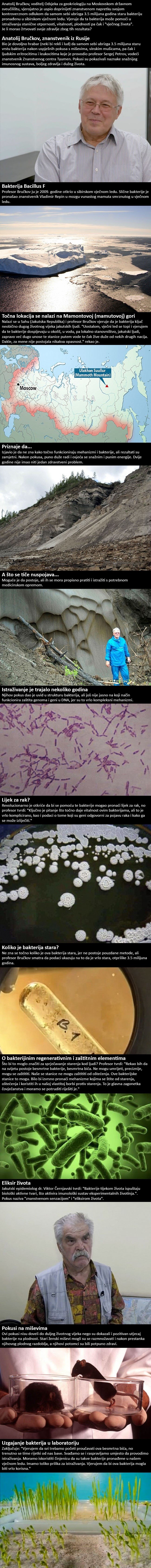Ruski znanstvenik samom sebi ubrizgava bakteriju staru 3.5 milijuna godina, a rezultati tog eksperimenta su revolucionarni