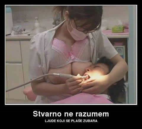 Zubarka koju mole da im popravi i zdrave zube