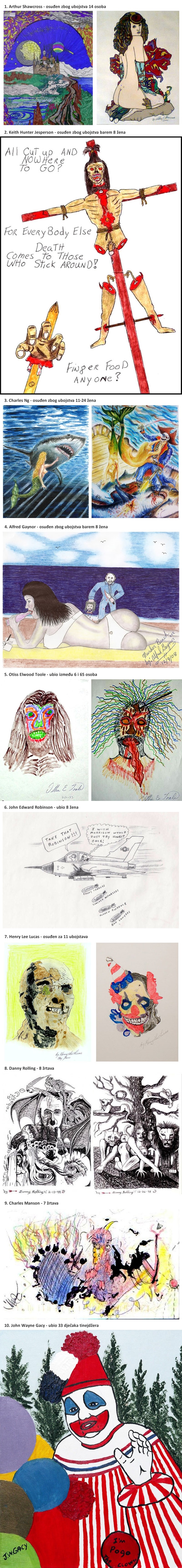 Jeziva "umjetnička djela" 10 okrutnih serijskih ubojica