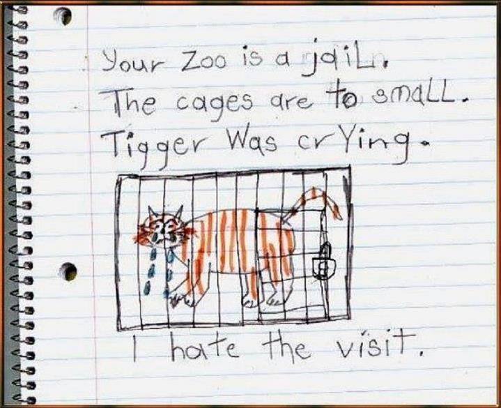 Kako je dijete opisalo svoj prvi posjet zoološkom vrtu