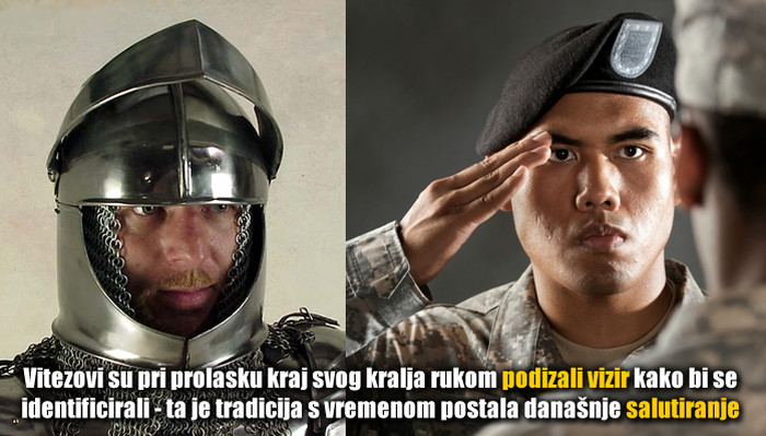 Znate li zašto vojnici salutiraju?