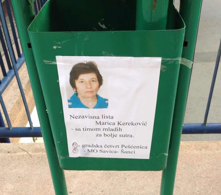 Kandidati s kante za smeće: Vaši glasovi će ionako u otpad