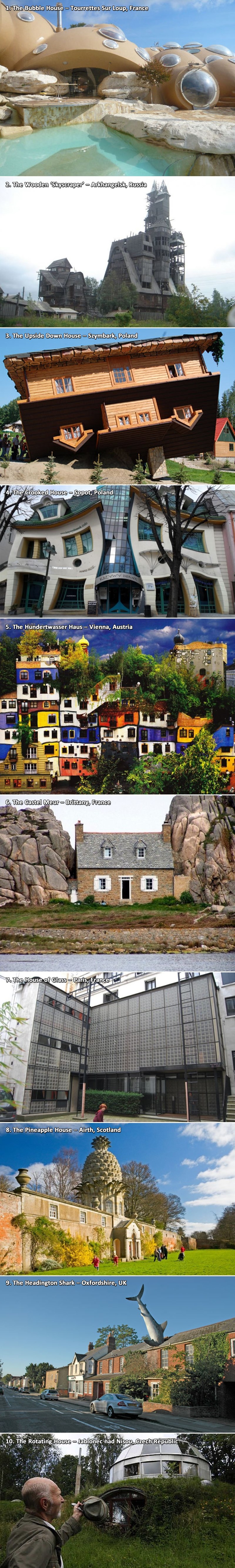 TOP 10 najčudnijih kuća Europe