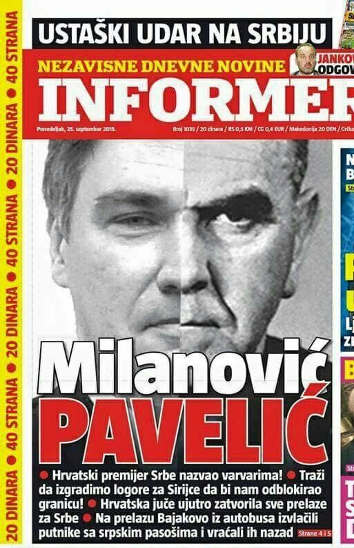 Srpske trash "novine" huškaju na rat!