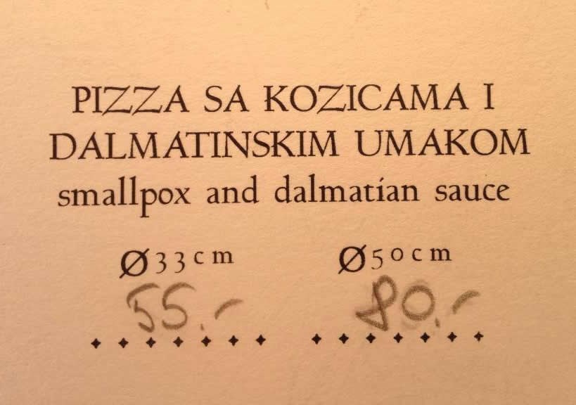 Živio hrvatski turizam: Pizza s malim boginjama