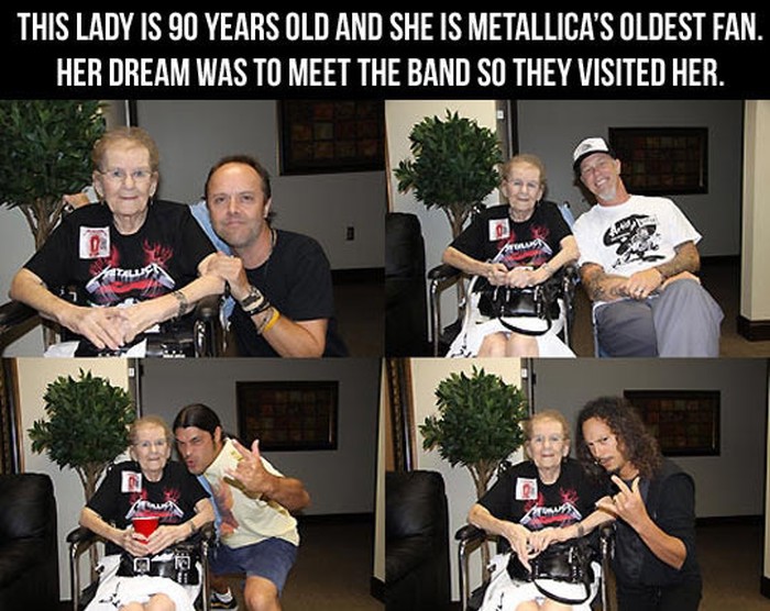 Metallica: Bend posjetio najstariju obožavateljicu