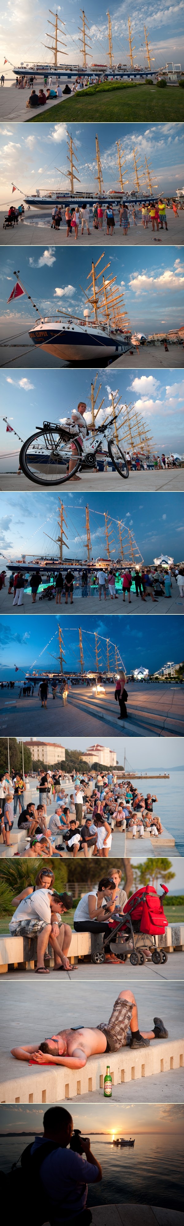 Zadarska riva i dalje puna turista: Gušti ljetne večeri