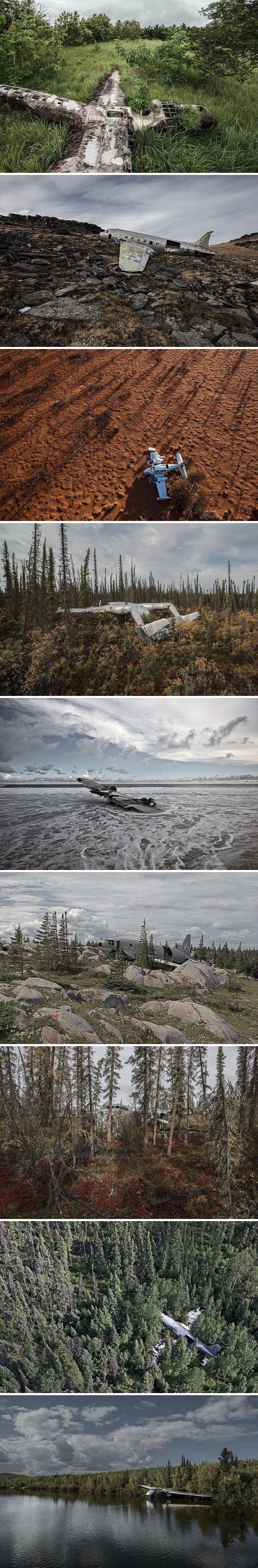 "Happy End" - putuje svijetom i fotka olupine aviona