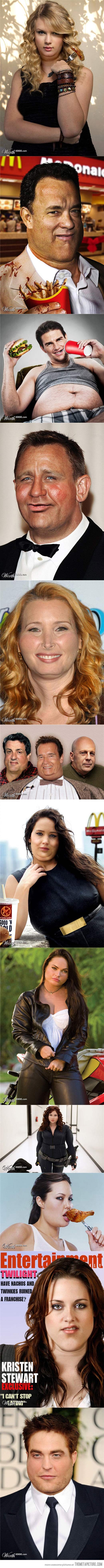 Debeli celebrityji: Kako bi izgledali s "kojom kilom" viška?