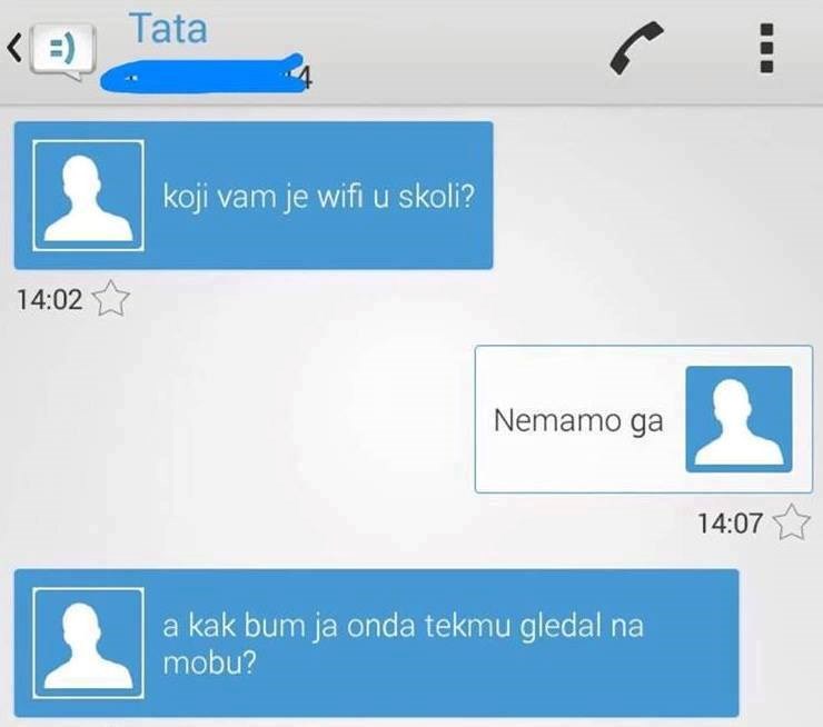 Tata je morao ići na roditeljski sastanak, ali umjesto ocjena, brinulo ga je nešto drugo!