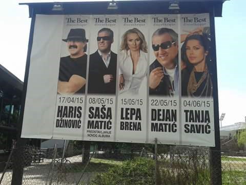 U zlatno doba Besta na ovom su panou stajala neka drugačija imena..