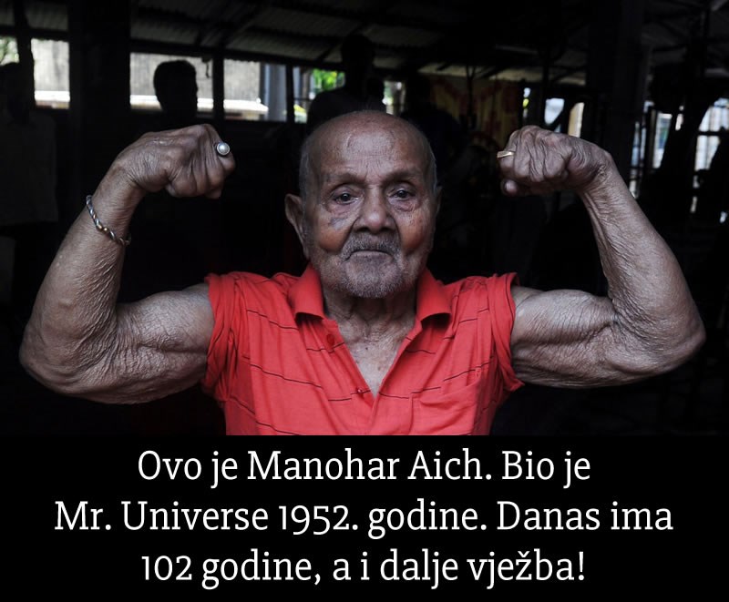 Indijski bilder pumpa utege i u 102. godini!