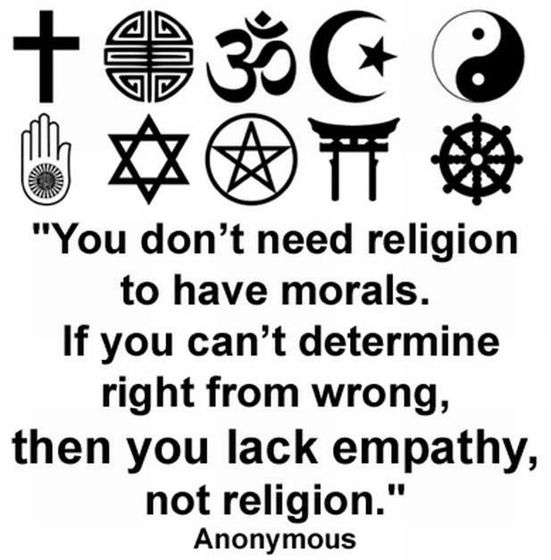 Ne treba ti religija da bi razlikovao dobro od zla
