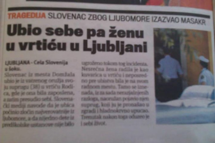 Ubio sebe pa ženu