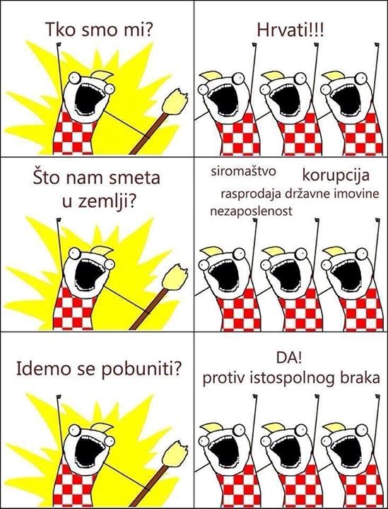 Hrvati se bune zbog svega, samo ne onog čega bi trebali