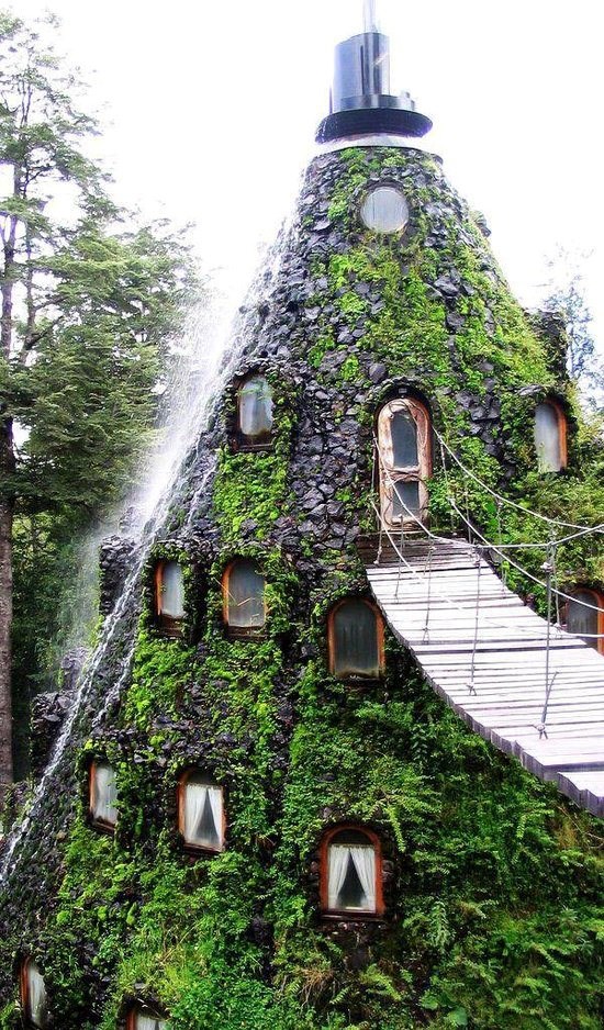 Hotel "Čarobna planina", rezervat Huilo-Huilo, Čile