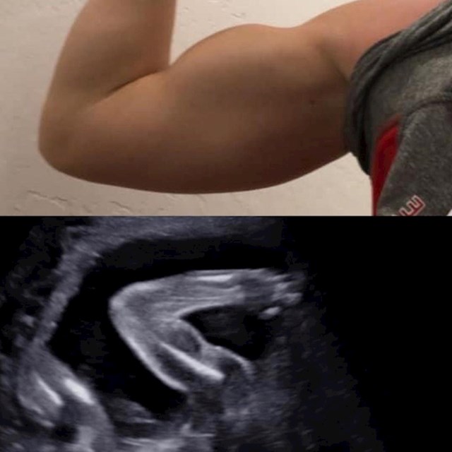Naše dijete ima biceps na mamu