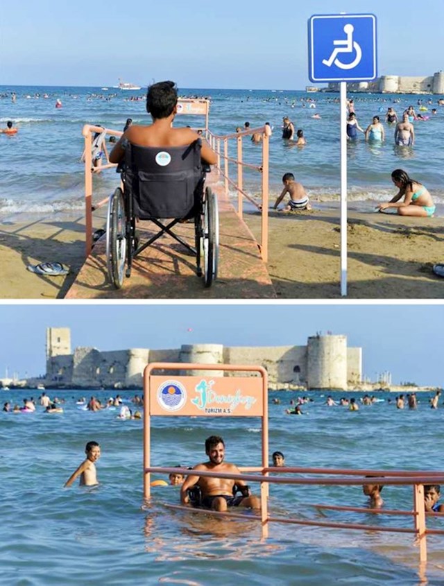 Plaža na kojoj je omogućen pristup i osobama s poteškoćama u kretanju