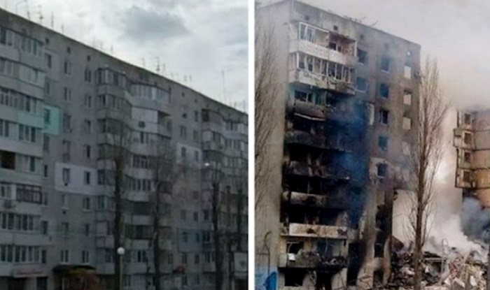 Ovo su fotke prije i poslije ruskog ulaska u Ukrajinu, pokazuju svu strahotu rata