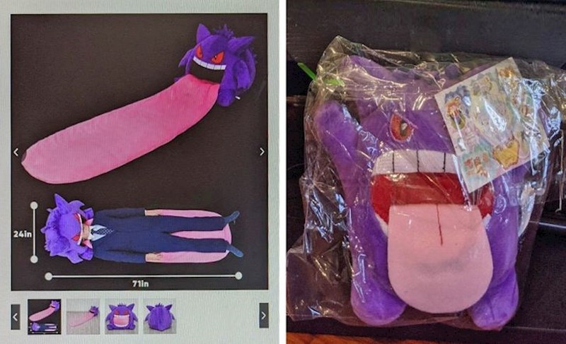 Omiljeni Pokemon mog dečka je Gangar pa sam mu naručila najvećeg kojeg sam uspjela naći, a stigla je neka minijatura