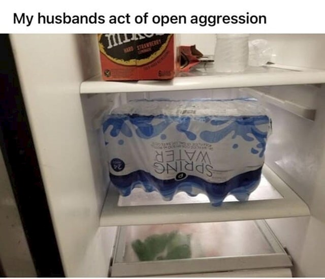 Muž je ovako spremio vodu u hladnjak